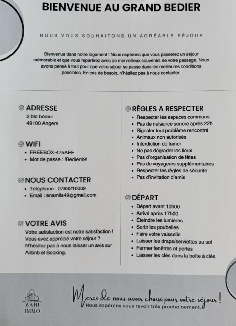 Le Grand Bedier Angers Ngoại thất bức ảnh
